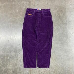 Empyre Purple Corduroy Pants Y2K Straight Fit Men's 30x30